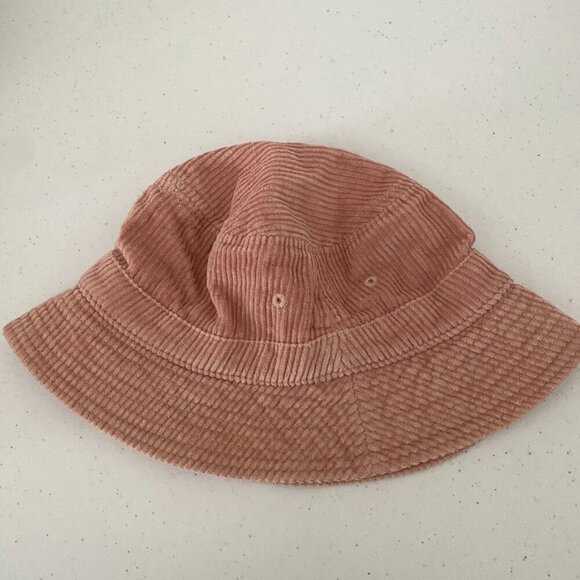 Urban Outfitters Bucket Hat Pink Corduroy One Size - Picture 1 of 6